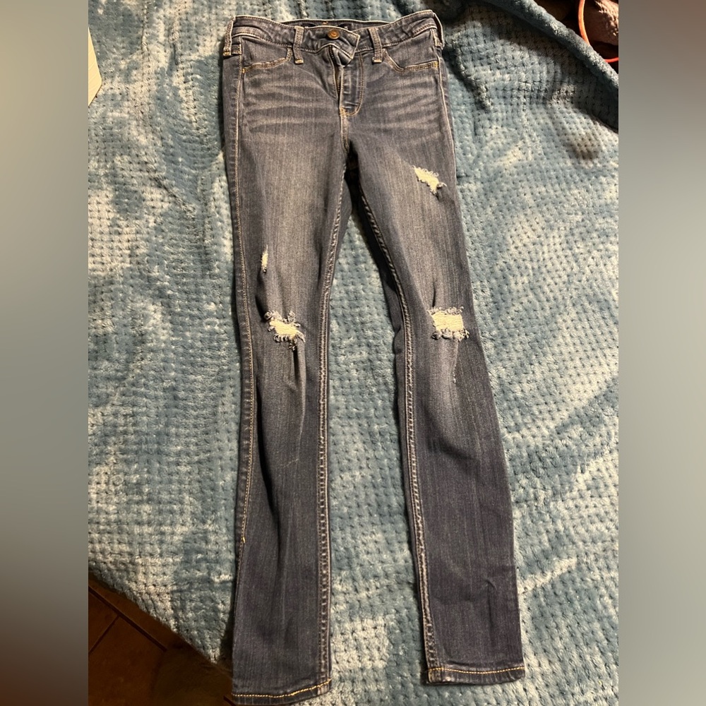 ⚡️ hollister distressed high raise jean leggings